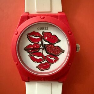 NEW Guess Iconic Red & White Watch U0979L21